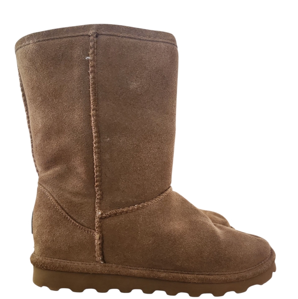 Bearpaw Womens Size 8 Elle Pull On Boot Brown Suede